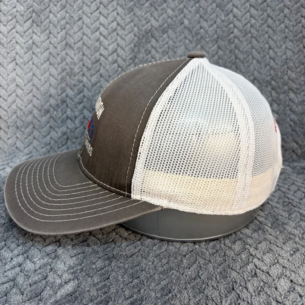Outdoor Cap Servolution Good Neighbors Trucker Hat Grey White Building Community